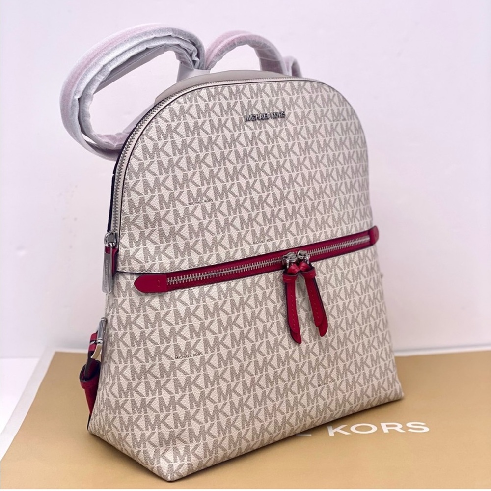 Michael Kors Dallas Medium Signature Logo Backpack - Picture 7 of 12